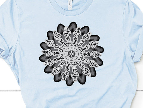 Fuck You Mandala SVG SVG Crafting After Dark 