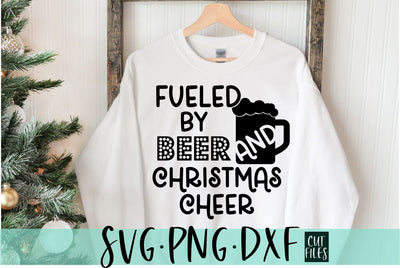Fueled By Beer and Christmas Cheer SVG | Christmas SVG SVG RedFoxDesignsUS 