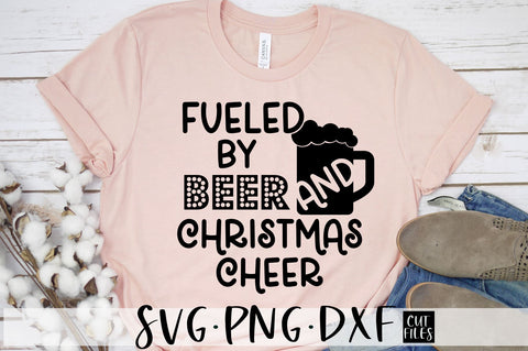 Fueled By Beer and Christmas Cheer SVG | Christmas SVG SVG RedFoxDesignsUS 
