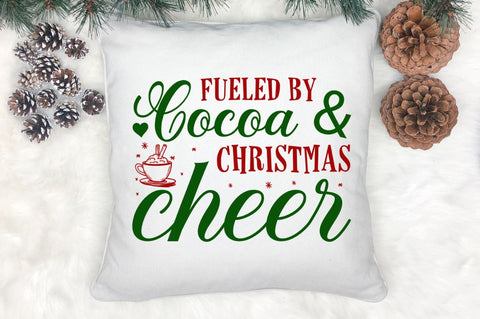 Fueled by cocoa & christmas cheer SVG SVG Regulrcrative 