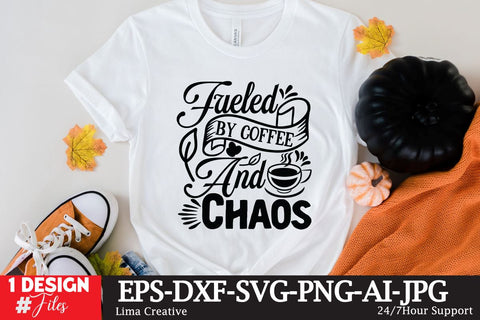 Fueled By Coffee And Chaos SVG Cute File SVG Insomnia Std 
