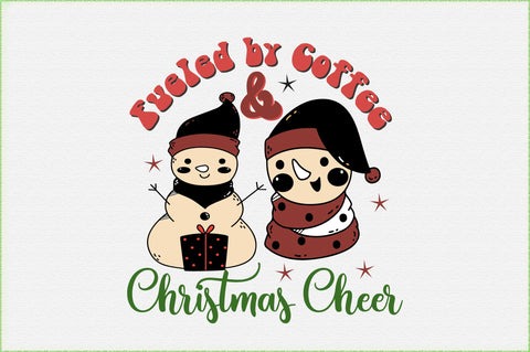 Fueled by Coffee and Christmas Cheer PNG Sublimation Sublimation Creativeart88 