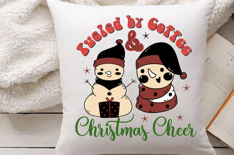 Fueled by Coffee and Christmas Cheer PNG Sublimation Sublimation Creativeart88 