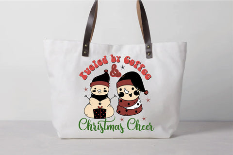 Fueled by Coffee and Christmas Cheer PNG Sublimation Sublimation Creativeart88 