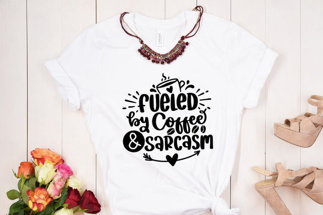 Fueled By Coffee And Sarcasm SVG Cut File SVG dapiyupi store 