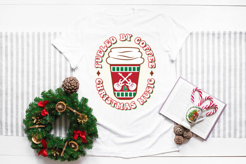 Fueled by Coffee & Christmas Music Sublimation Sublimation CraftLabSVG 