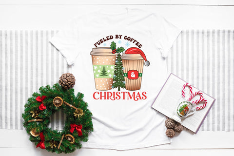 Fueled by Coffee & Christmas Sublimation Sublimation CraftLabSVG 