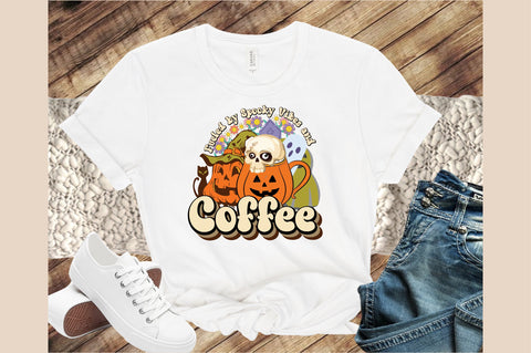 Fueled by Spooky Vibes and Coffee Sublimation SVG designartist 