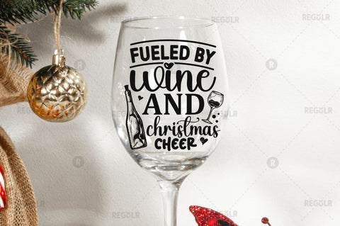 Fueled By Wine And Christmas Cheer SVG SVG Regulrcrative 