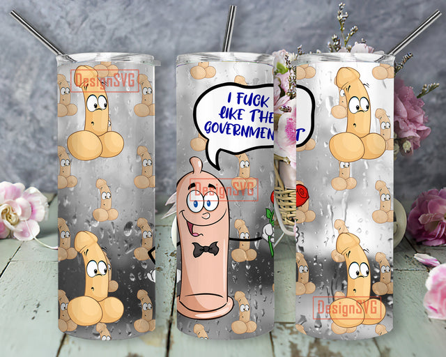 Fuk Like The Government 20oz Skinny Tumbler Sublimation Designs, Tumbler for Straight/Tapered Tumbler Design - PNG Digital Download Sublimation DesignSVG 