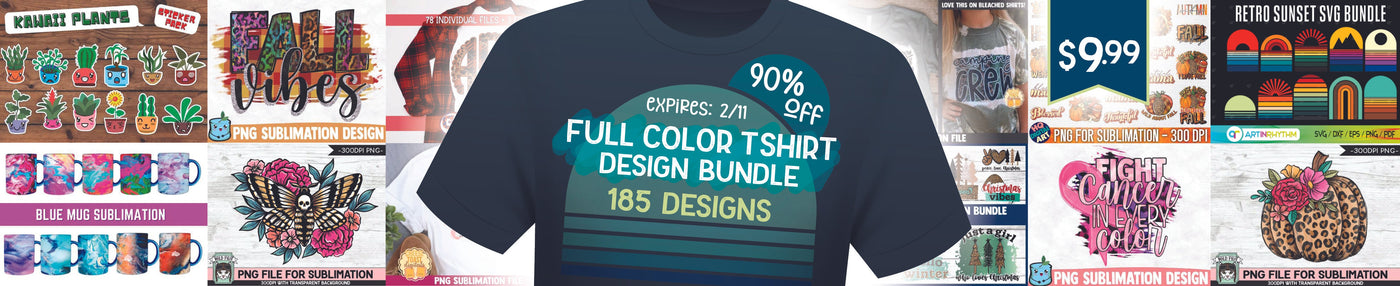 Full Color T Shirt Design Bundle