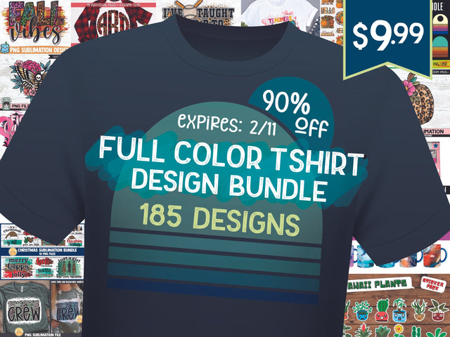 Full Color T Shirt Design Bundle Bundle So Fontsy Design Shop 