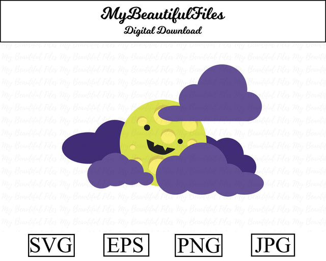 full moon - halloween SVG MyBeautifulFiles 