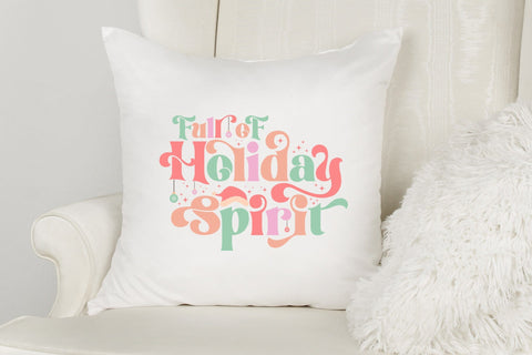 Full of Holiday Spirit | Retro Christmas SVG Design SVG CraftLabSVG 