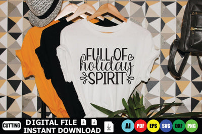 Full Of Holiday Spirit SVG Shahin alam 
