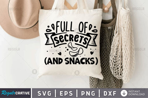Full of secrets (and snacks) SVG SVG Regulrcrative 