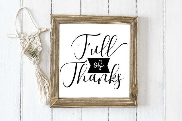 Full Of Thanks SVG SVG dapiyupi store 