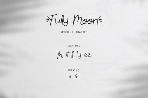 Fully Moon - Monoline Font Font Illushvara Design 