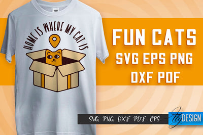Fun Cat SVG Design | Fun Cats SVG Quotes | Funny Cat SVG Quotes SVG Fly Design 