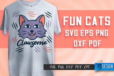 Fun Cat SVG Design | Fun Cats SVG Quotes | Funny Cat SVG Quotes SVG Fly Design 