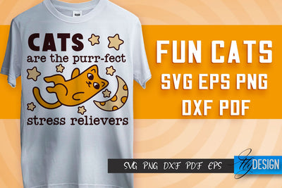 Fun Cat SVG Design | Fun Cats SVG Quotes | Funny Cat SVG Quotes SVG Fly Design 