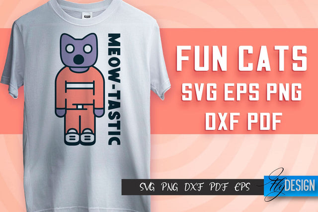 Fun Cat SVG Design | Fun Cats SVG Quotes | Funny Cat SVG Quotes SVG Fly Design 