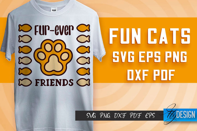 Fun Cat SVG Design | Fun Cats SVG Quotes | Funny Cat SVG Quotes SVG Fly Design 