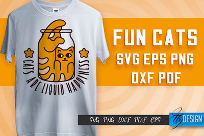 Fun Cat SVG Design | Fun Cats SVG Quotes | Funny Cat SVG Quotes SVG Fly Design 