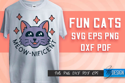 Fun Cat SVG Design | Fun Cats SVG Quotes | Funny Cat SVG Quotes SVG Fly Design 