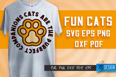 Fun Cat SVG Design | Fun Cats SVG Quotes | Funny Cat SVG Quotes SVG Fly Design 