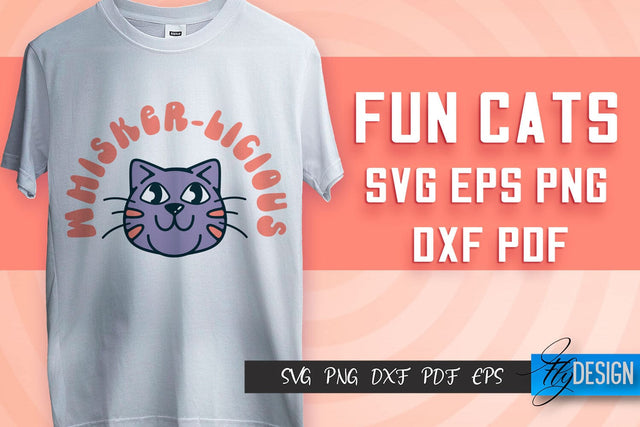 Fun Cat SVG Design | Fun Cats SVG Quotes | Funny Cat SVG Quotes SVG Fly Design 