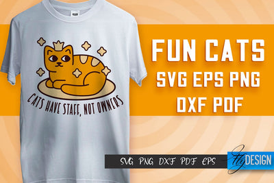 Fun Cat SVG Design | Fun Cats SVG Quotes | Funny Cat SVG Quotes SVG Fly Design 