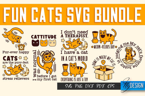 Fun Cat SVG Design | Fun Cats SVG Quotes | Funny Cat SVG Quotes v.1 SVG Fly Design 