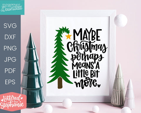 Fun Christmas svg bundle, handlettered christmas SVG Lettered by Stephanie 