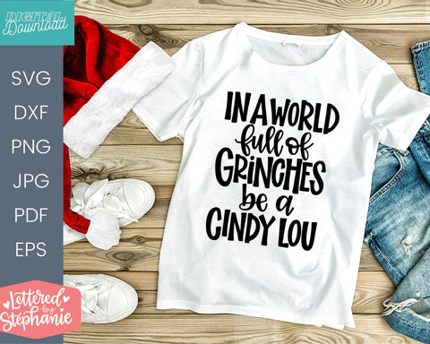 Fun Christmas svg bundle, handlettered christmas SVG Lettered by Stephanie 