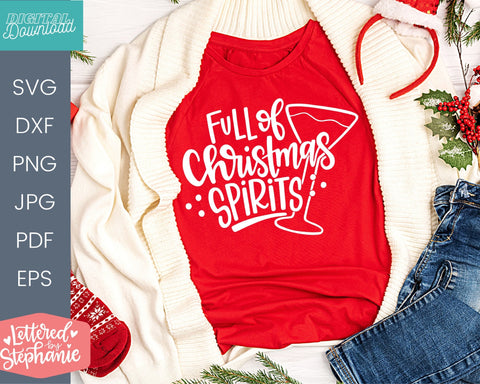 Fun Christmas svg bundle, handlettered christmas SVG Lettered by Stephanie 