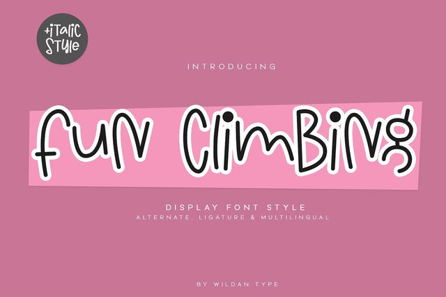 Fun Climbing Font Wildan Type 