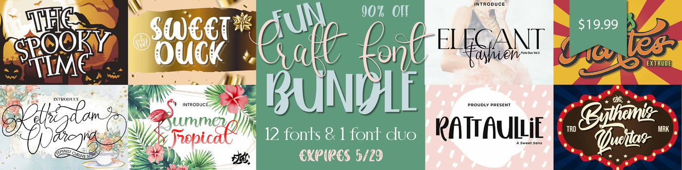Fun Craft Fonts Bundle