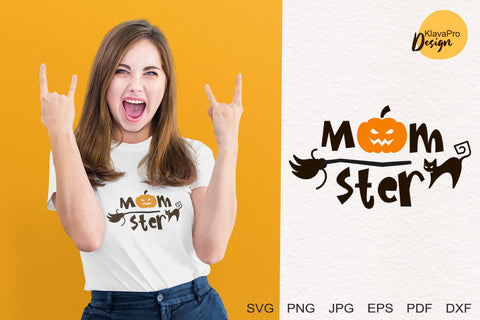 Fun family bundle of Halloween designs, Momster, Dadcula, Little monster Svg, Happy Halloween Cute Svg SVG Klava P 