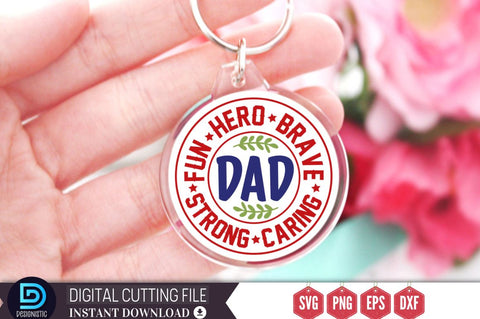 Fun hero brave strong caring dad SVG SVG DESIGNISTIC 