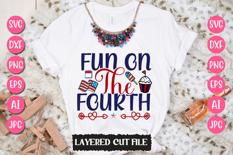 Fun On The Fourth SVG Cut File SVG Newmockups 