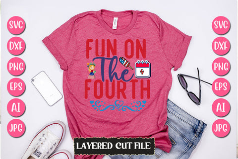 Fun On The Fourth SVG Cut File SVG Newmockups 