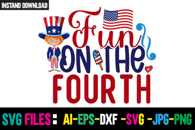 Fun On The Fourth SVG Cut File SVG Newmockups 