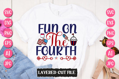 Fun On The Fourth SVG Cut File SVG Newmockups 