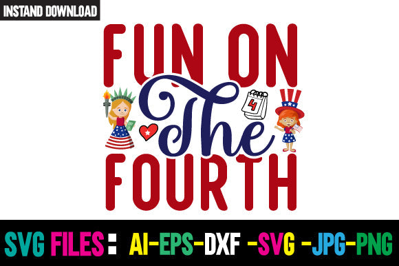 Fun On The Fourth SVG Cut File SVG Newmockups 