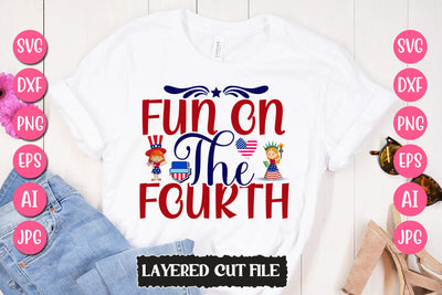 Fun On The Fourth SVG Cut File SVG Newmockups 