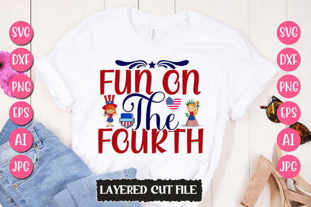 Fun On The Fourth SVG Cut File SVG Newmockups 