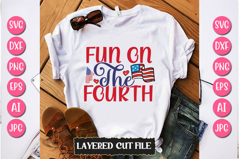 Fun On The Fourth SVG Cut File SVG Newmockups 