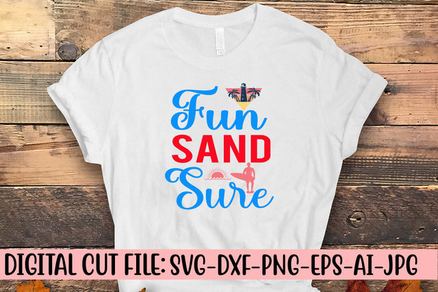 Fun Sand Sure SVG Cut File SVG Syaman 