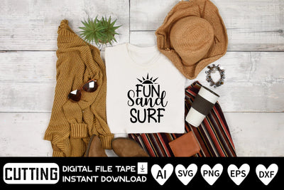 Fun Sand Surf SVG CraftlabSvg29 